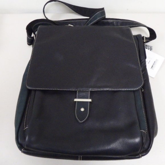 Bellino Paramount Pictures computer black leather bag messenger - Picture 1 of 9